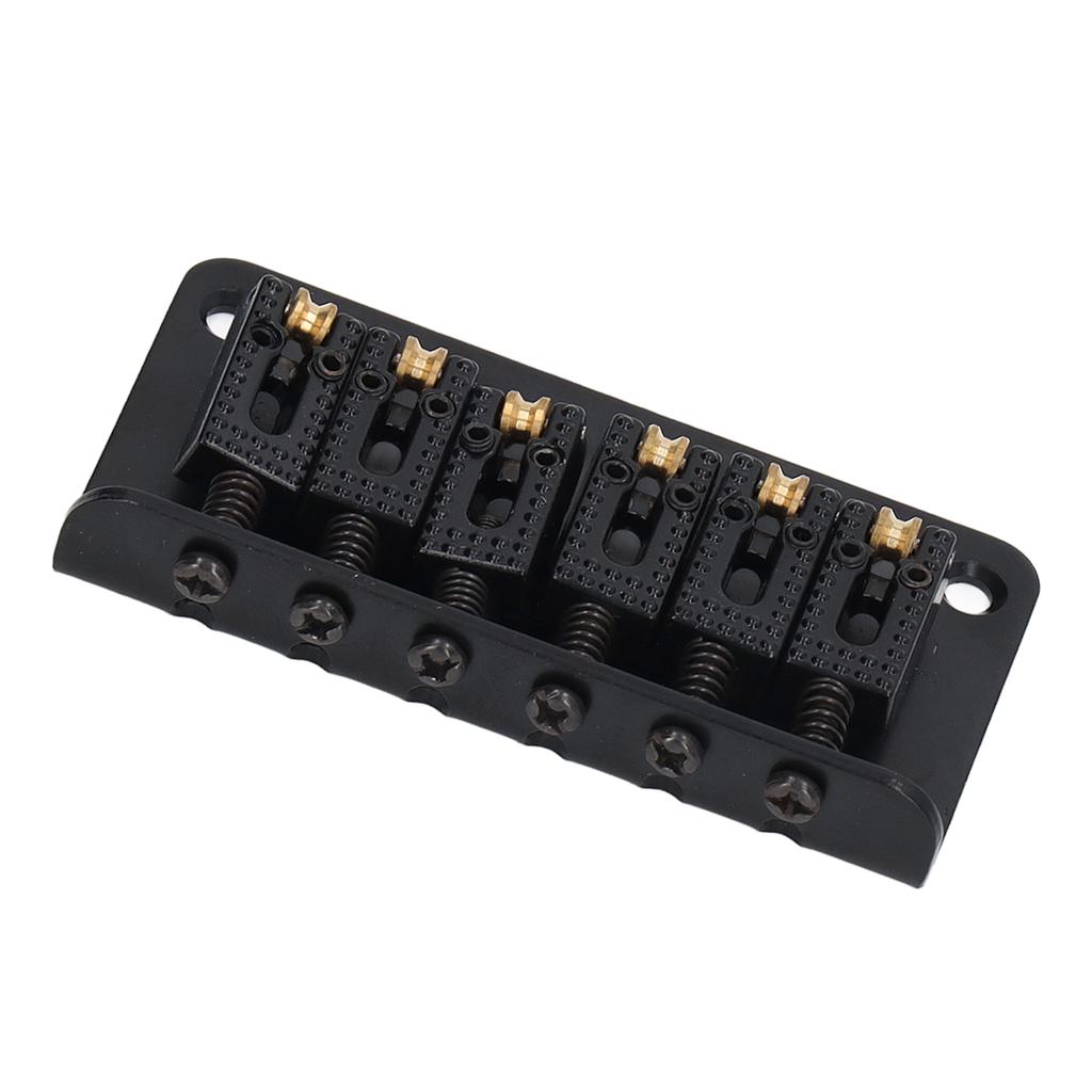 Бридж хардтейл седловый 6-струнный 78мм цинковый сплав медь бридж для электрогитары для замены черный