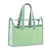 Double-Layer Transparent Tote: Book Carrier & File Storage for Exams and Homework
