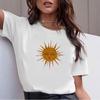Saiya Kawaii T Shirt Women Studio Cartoon Sun Pattern Funny Exquisite Print T Shirt Fashion Graphic