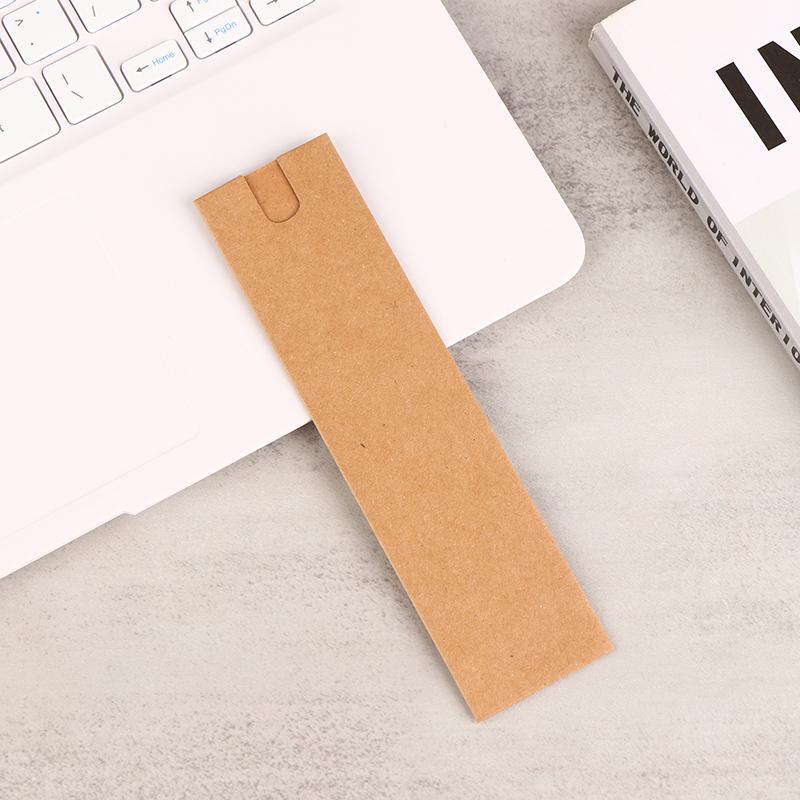 10 шт. коробка для ручек подарочный чехол упаковка один держатель для перьевой ручки мешочек картон пустой чехол крафт бумага чехлы для ручек