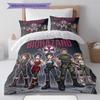 Resident Evil Pattern Bedding Quilt Set Quilt Cover Pillowcase Home Birthday Gift(1 * duvet cover + 2 * pillowcase, without core)