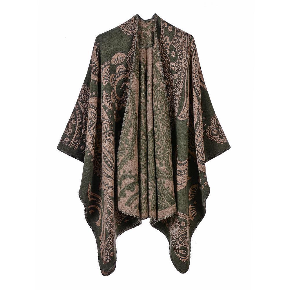 Stylish Ethnic-Style Warm Shawl: Perfect for Travel In Yunnan & Tibet, Summer Imitation Cashmere Scarf for Women