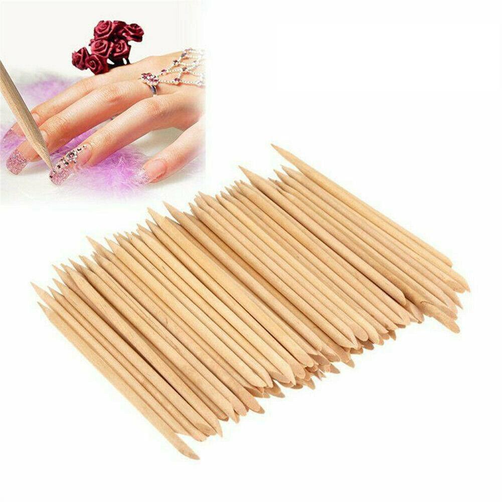 Прочные палочки для деревянного маникюра, оранжевого пакета, педикюра