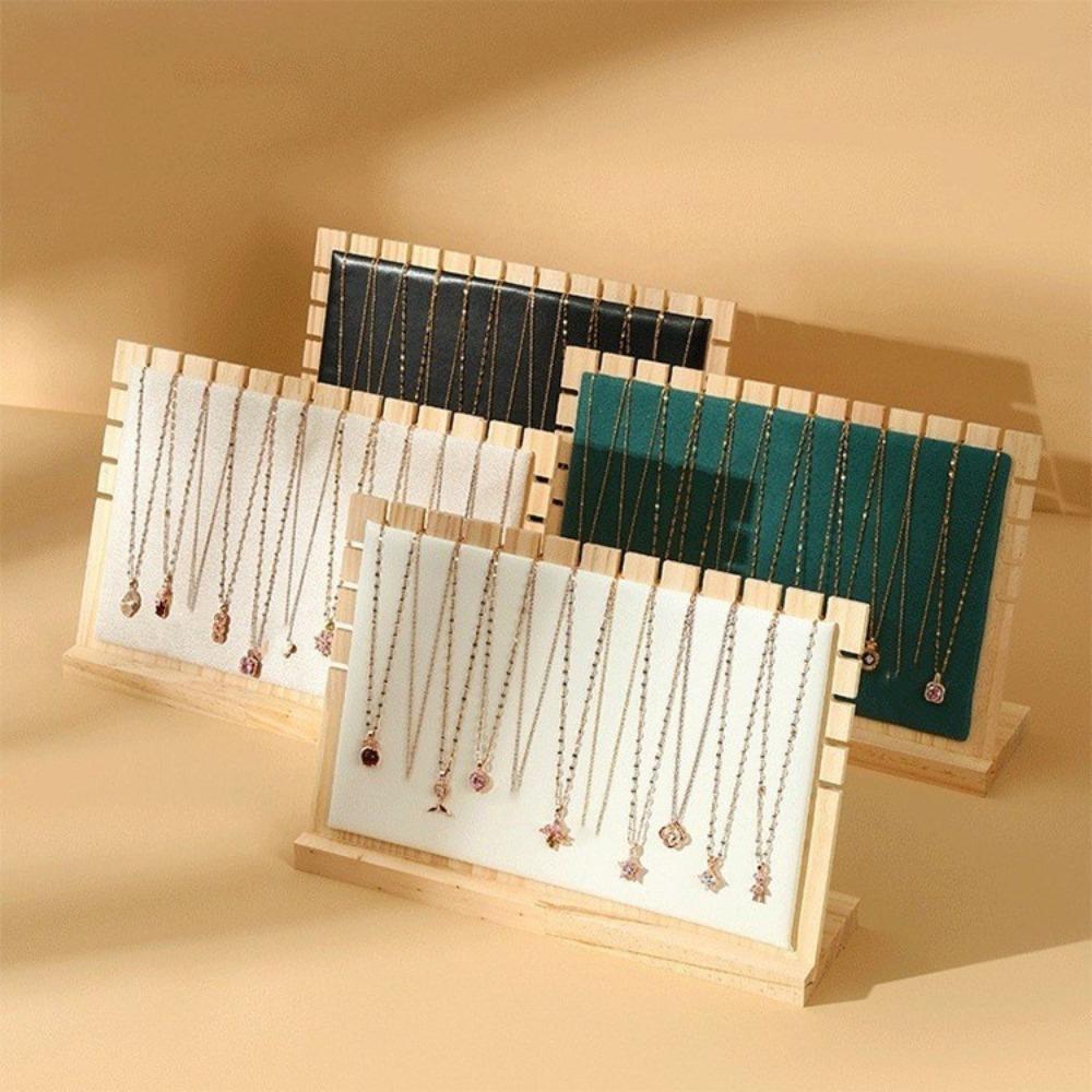 New Wood Jewelry Display Stand Square Detachable Organizer Vertical Bangle Storage Rack Jewelry