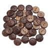 10-100pcs/lot Natural Coconut Shell Buttons 2-Holes Round Wooden Button For Handmade Home Decoration DIY Garment Sewing Material