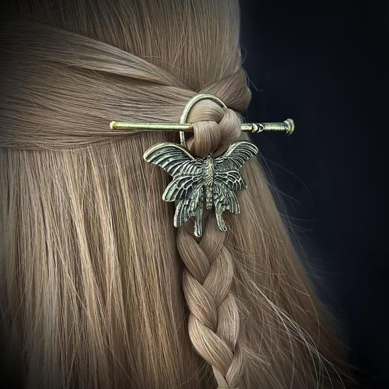 Готическая мода панк моль насекомое палочка для волос женские аксессуары для волос женские винтажные металлические палочки для еды головной убор в скандинавском стиле