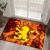 Aston Villa Football Design Crystal Velvet Carpet Cozy Non?Slip Printed Rug For Bedroom Living Room Entrance