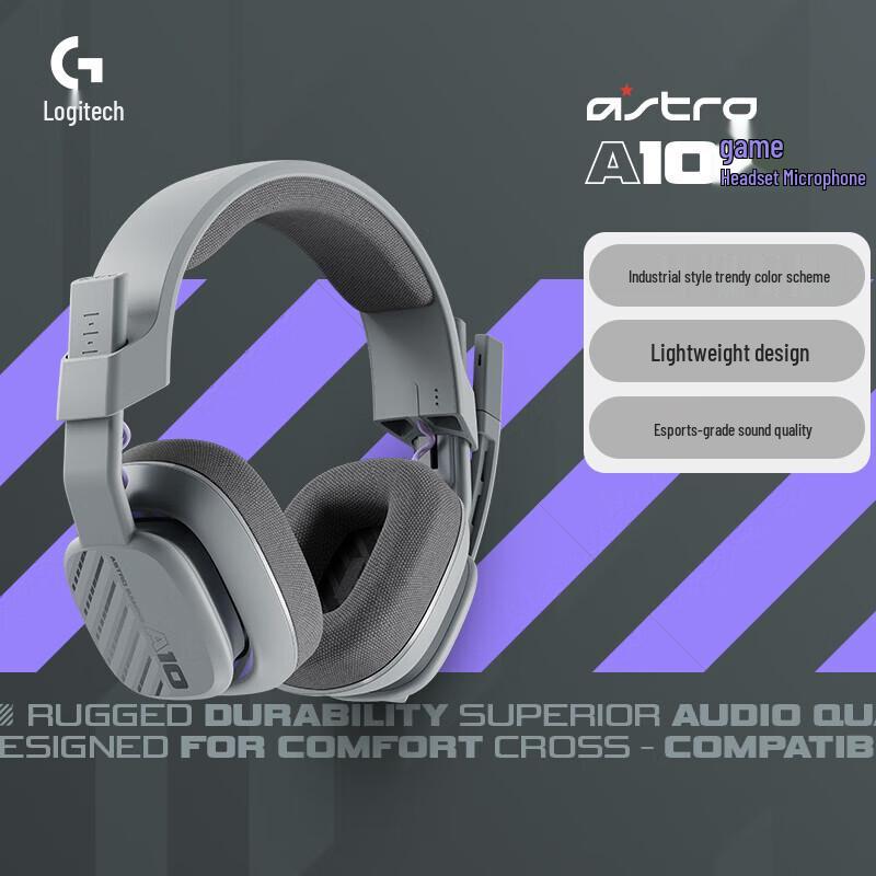 Logitech Astro A10 Grey Gaming Headset