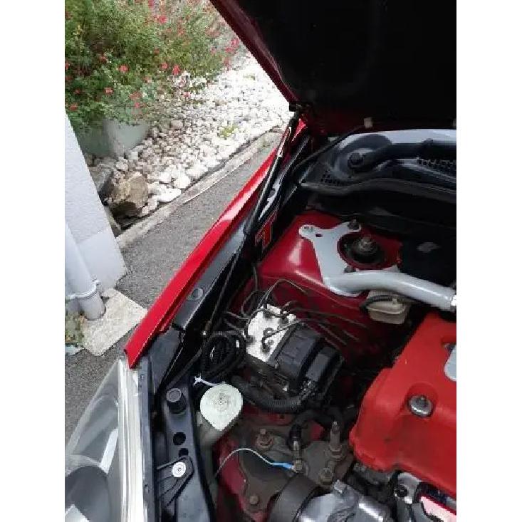 Для Honda Civic Type R (EP3) 2001-2006 Передняя крышка капота Газовые упоры Амортизаторы Подъемные опоры Модификация углеродное волокно