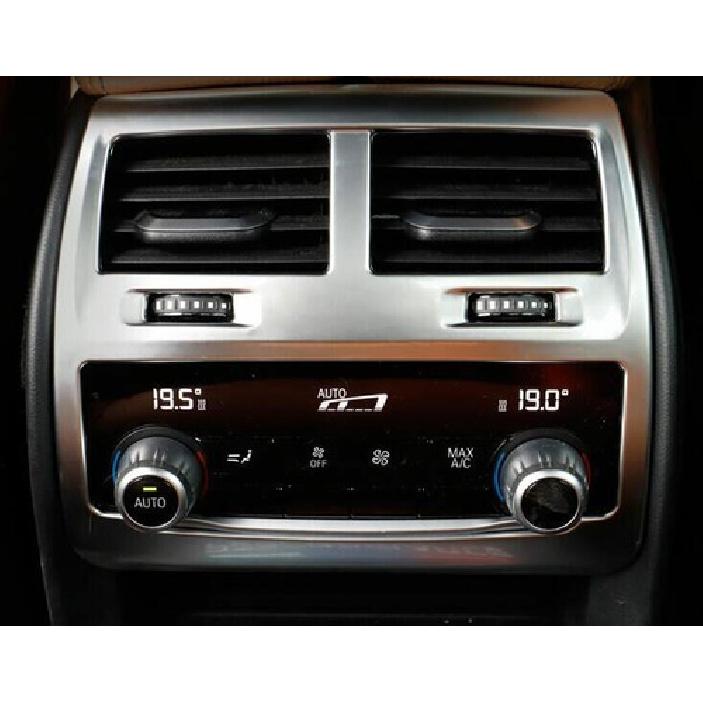 For BMW 5 Series G30 2018- ABS Silver Rear Air Outlet Vent Frame Trim