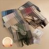 New British Style Imitation Cashmere Tassel Scarf for Girls High End Cold Proof and Warm Scarf
