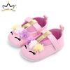 Dy&Mummy Cute Flower Unicorn Baby Girl Shoes Soft Bottom Non Slip Todder Shoes Newborn First Walker Shoes