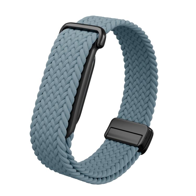 TPU Case Integrated Magnetic Clasp Nylon Braided Loop Watch Band For Google Fitbit Air, Ergonomic Adjustable Replacement Wrist Strap