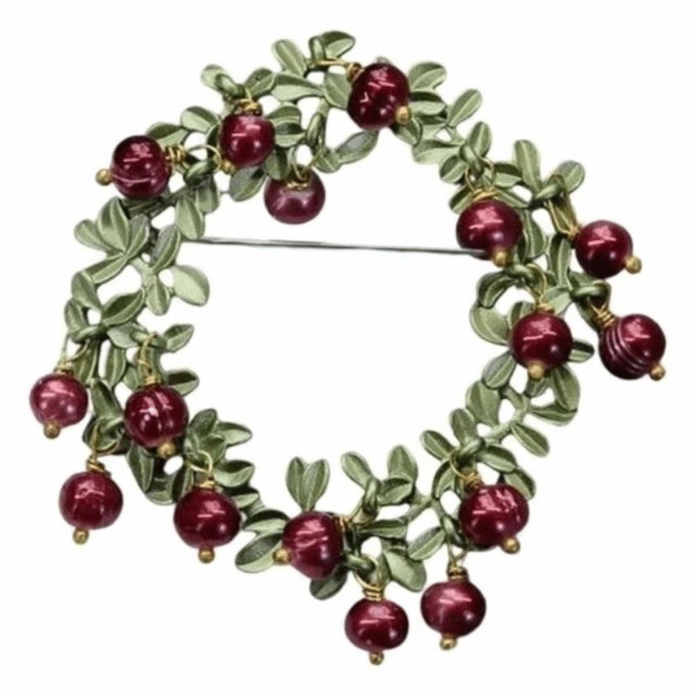 Vintage Leaf Brooch Handmade Pearl Brooch Nature Theme Plant Brooch Collar Accessories