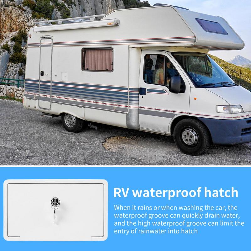 Rv Compartment Door Sealed Waterproof Rv Hatch Cover Deck Hardware For Business Users Home Users Professionals Inspection