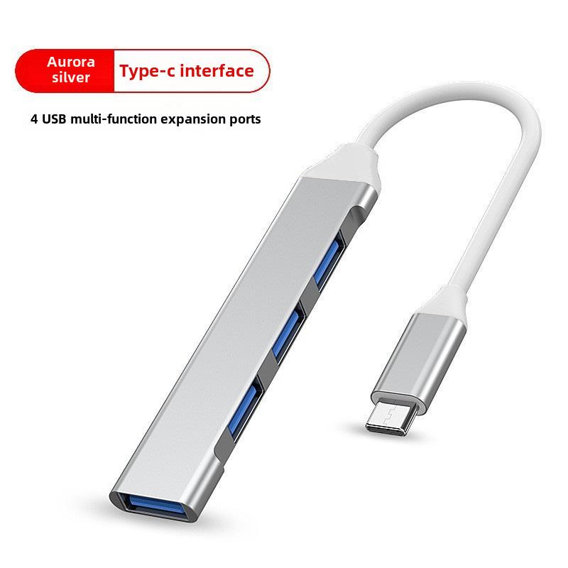 Многофункциональный USB-концентратор типа C: Док-станция для ноутбука с интерфейсами HDMI/VGA.