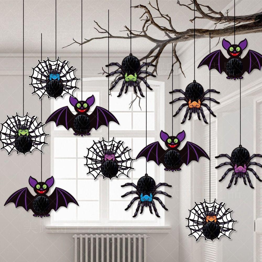 Ghost Halloween Paper Hanging Pendant Witch Pumpkin Home Decoration Halloween Party Prop Party