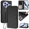 For Xiaomi Civi 5 Pro 5G Leather Case Wallet Stand Phone Cover with Wrist Strap