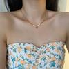 Vintage Niche Design Zircon Freshwater Pearl Beaded Pendant Clavicle Necklace For Women