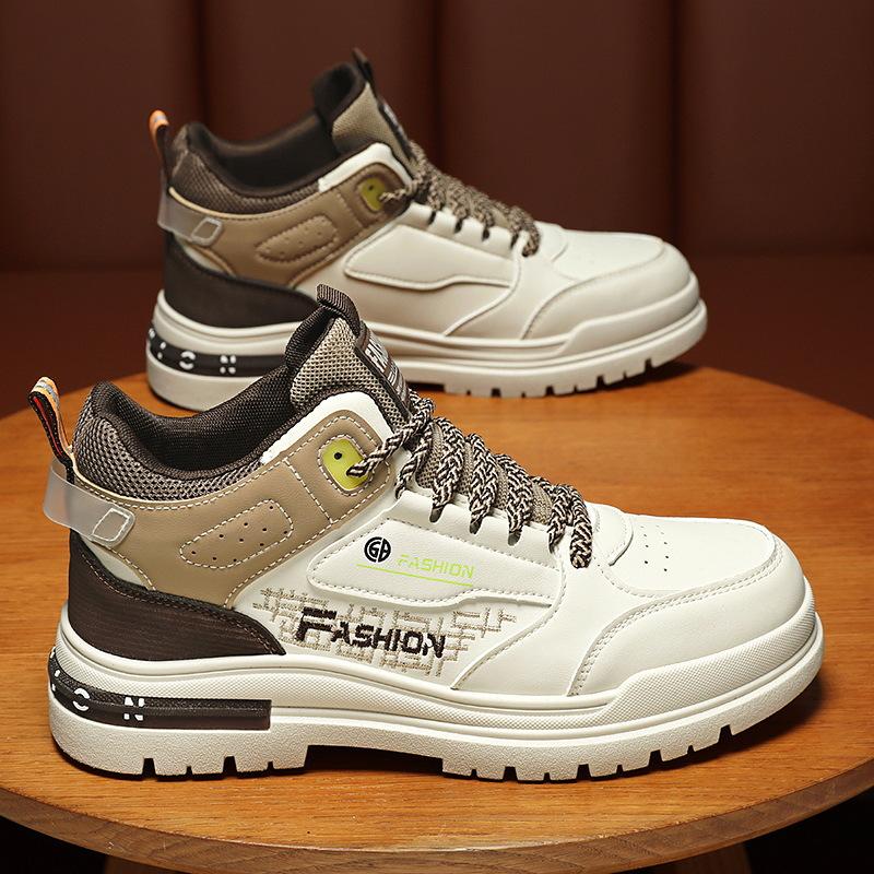 Fashion Men's Shoes Fashion High Top Sneakers High Quality Casual Shoes for Men Platform Ankle Boots Vulcanized Shoes Zapatillas Hombre