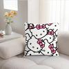 Jit Hello Kitty All-Over Double-Sided Pillow Cover 2D Print Cute Home Decor Sofa Pillowcase Functional Cartoon-Themed Attractive