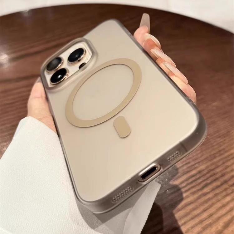 Подходит для Apple 17 Магнитный чехол для телефона Ледяной туман ПК Ультратонкий Матовый Iphone16 Ощущение кожи 15 Чехол для защиты от падений 14