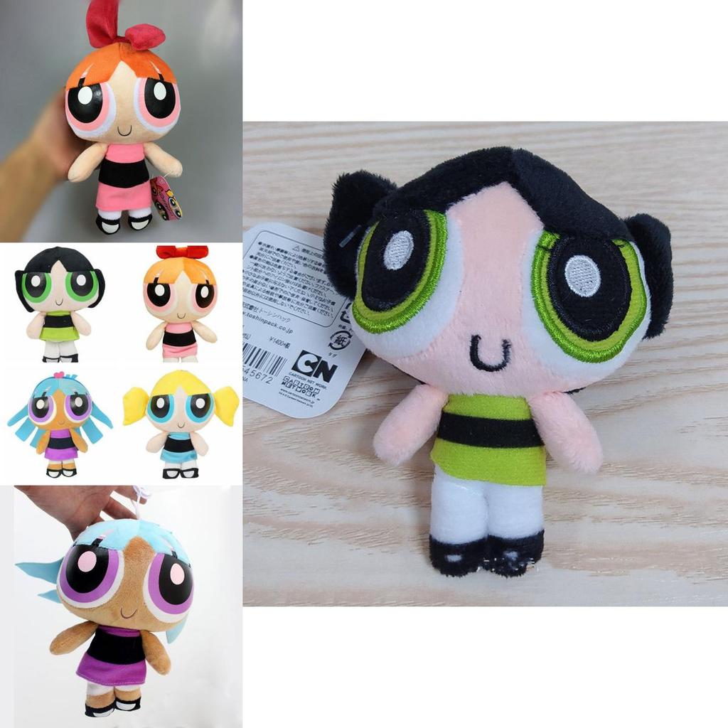 Cartoon Powerpuff Girls Plush Dolls 20cm Short Plush Stuffed Toy Gifts**