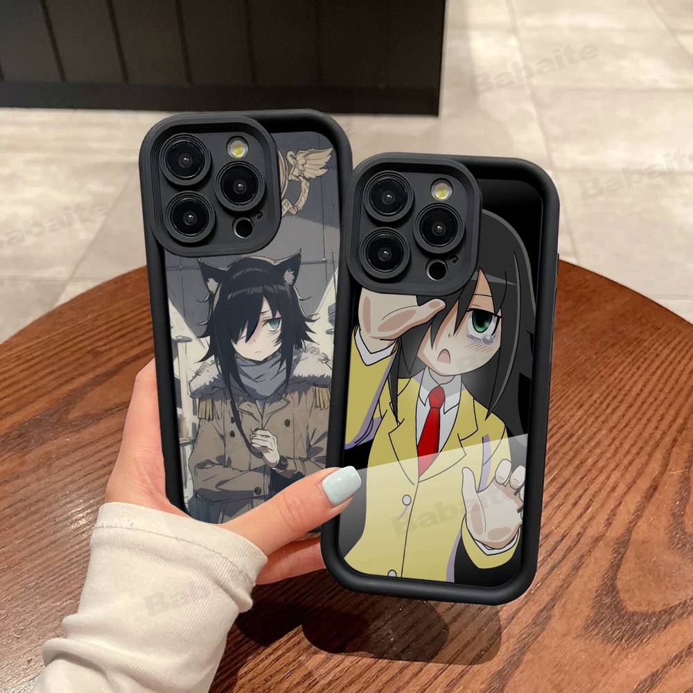 Чехол для телефона Watamote K-Kuroki T-Tomoko Для IPhone 17 16 15 14 13 12 11 Pro Max Plus Силиконовый противоударный чехол