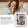 Box Mini Music Hand Cranking Music Movement Transparent Diy Music Box Christmas