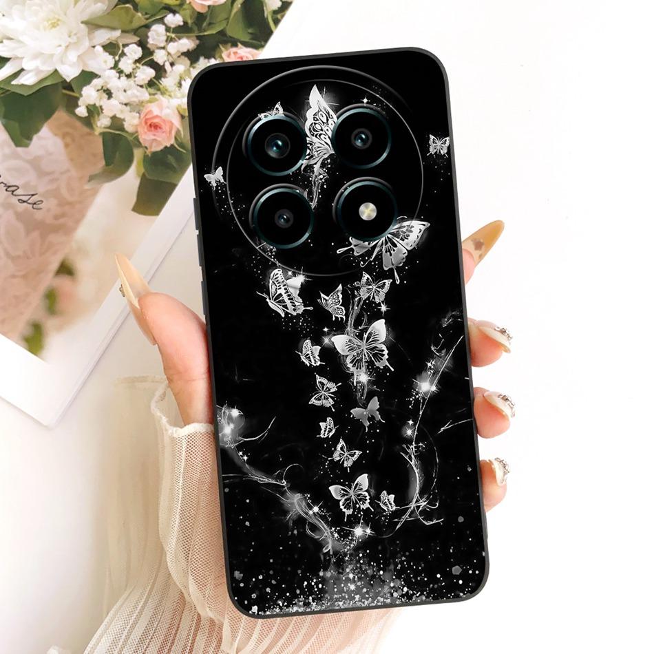 Для Realme 13 Pro 13Pro+ Милый Кот Цветок Мультяшный Чехол для Телефона Для Realme 13Pro Plus 5G Ударопрочные Мягкие Силиконовые Чехлы Бамперы