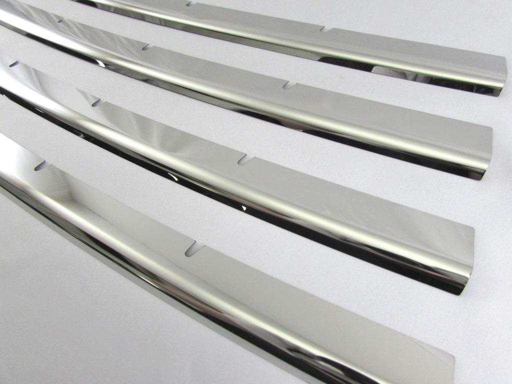 BRIGHTZ Finish Stainless Steel Plated Front Bumper Moulds for the Solio Bandit MA15S Also includes front and lower grille moulds for the MA and 15