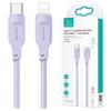 USAMS Кабель USB-C на Lightning 20 Вт 1,2 м Быстрая зарядка Серия Lithe Пурпурный/Purple Sj566Usb03 (Us-Sj566)