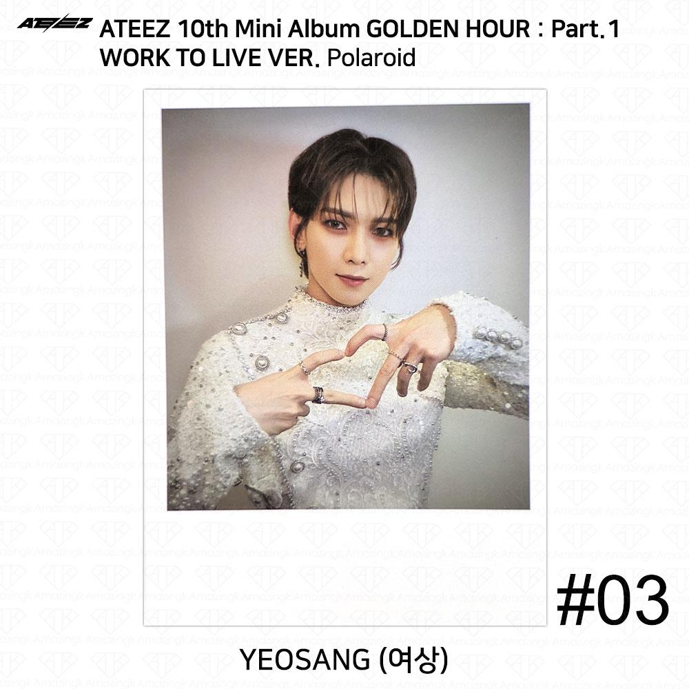 ATEEZ Golden Hour Part.1 Work To Live Ver Photocard Polaroid Disc KPOP K-POP