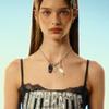 SENTIMENTS no.553 [BLACK PINK] WHISTLE NECKLACE