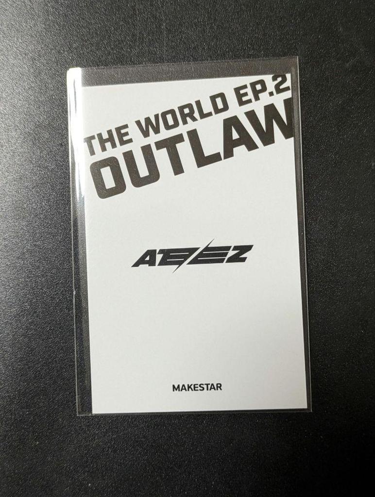 [Б/У] ATEEZ Уён OUTLAW makestar торговая карта полароид