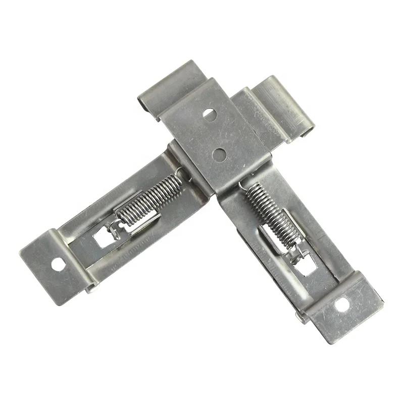 2шт прямоугольный подпружиненный кронштейн из нержавеющей стали для автомобильного номерного знака, зажимы для автомобильной рамы, зажимы для номерного знака прицепа