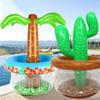 Inflatable Coconut Tree Drink Holder Summer Pool Party Cooler Ice Bucket Blow Up Beverage Tray for Beach Pool Party Accessories