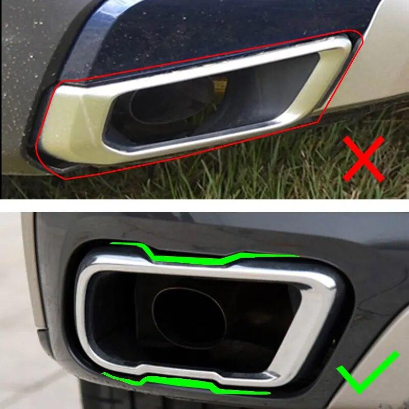 Нержавеющая сталь 2 шт. автомобильный глушитель выхлопной трубы выходная крышка детали отделка для BMW X5 G05 X6 G06 X7 G07 M Sports