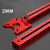 Circular Cutting Tool Milling Groove Bracket Red as Picture Aluminum Alloy Woodworking Tool Plastic Board Compatible