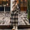 Plaid Cashmere Woolen Coat Korean Style Gentle Woolen Coat Women's Mid-length Autumn Winter New Woolen Coat