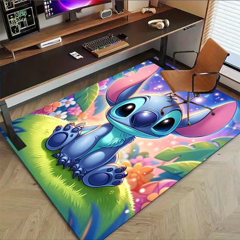Lilo Stitch Fantasy Garden Carpet For Playroom Bedroom Living Room Sofa Home Decorkids Game Area Rug Nonslip Floor Mat