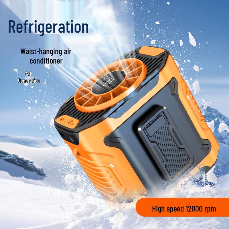 2025 Portable Outdoor Hanging Fan with Digital Display and High-Speed Cooling