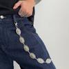 Gothic Round Disk Waist Chain Zinc Zinc Zinc Alloy Pants Chain Fashion Punk Belt Chain  Jeans
