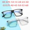 Overized Square Myopia Eyeglasses Anti Blue Rays Big Frame Prescription Glasses For The Nearsighted 0 -0.5 -0.75 To -6.0