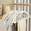 10pcs Non-Slip Hanger Shoulder Horn Resistant Corrugated Round Hanger
