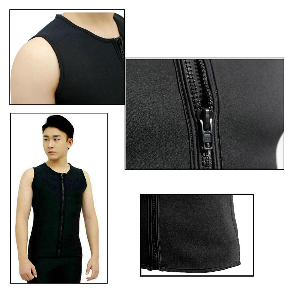 2mm Neoprene Wetsuit Shorts Vest Set Diving Snorkeling Surfing Thermal Swimsuit for Men Women