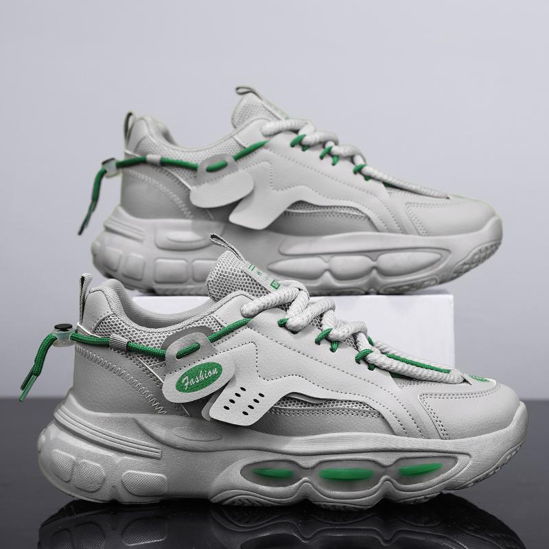 Модные оригинальные дизайнерские модные мужские кроссовки, увеличивающие рост, повседневные кроссовки в стиле ретро, модная спортивная обувь на платформе, мужская массивная обувь