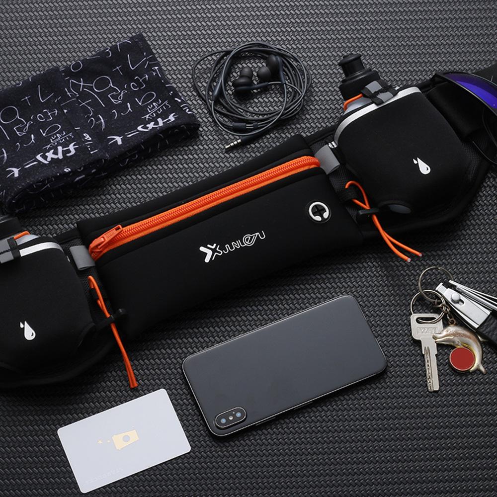 Waist Bag Running Belt with Water Bottles Phone Bag Waterproof for Sport Fitness