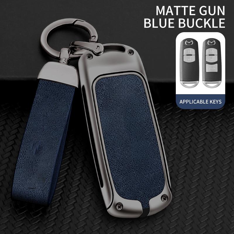 Кожаный металлический чехол для автомобильного ключа для Mazda 2 3 6 Atenza Axela Demio CX-5 CX5 CX-3 CX7 CX-9 2015 2016 2017 2018 2019 Аксессуары
