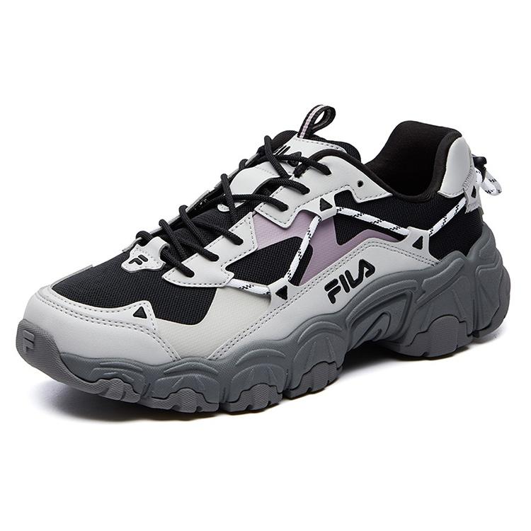 (WMNS) FILA Fluid Low Tops Sports Shoe Black Gray Women's F12W114111FBA